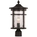 Trans Globe 1Lt Post Lantern-Md-Seeded Gla 40383 RT